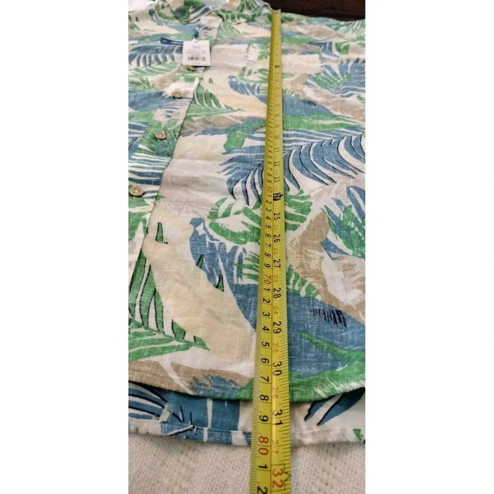 NWT Southern Tide Paradise Palms Linen Blend Sport Shirt XXL Tropical Vacation - Picture 6 of 14